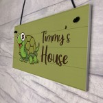 Funny Tortoise Sign For Home Personalised Turtle Sign For Tank