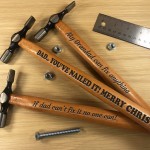 Dad Christmas Gift NAILED IT Engraved Hammer Funny Dad Gift