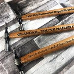 Grandad Christmas Gift NAILED IT Engraved Hammer Funny