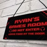 Personalised Games Room Sign For Son Brother Christmas Birthday 