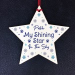 My Shining Star In The Sky Wood Christmas Memorial Personalised