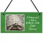 Novelty Turtle Tortoise Sign For Home Tank Hanging Personalised