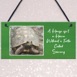 Novelty Turtle Tortoise Sign For Home Tank Hanging Personalised