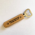 Perfect Steodad Gift For Christmas Birthday Wood Bottle Opener