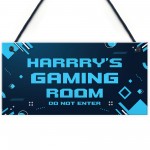 Gaming Room Gamer Sign Novelty Christmas Birthday Gift For Son