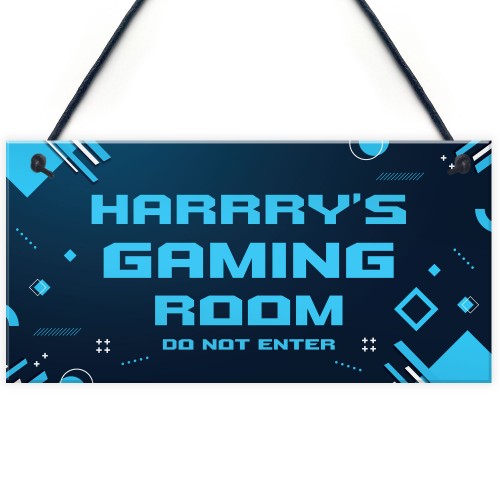 Gaming Room Gamer Sign Novelty Christmas Birthday Gift For Son