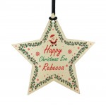 Happy Christmas Eve Gift For Daughter Son Personalised Bauble