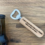 Gift For Step Dad Christmas Birthday Personalised Bottle Opener