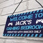 Gaming Welcome Sign For Boys Bedroom Novelty Gamer Gifts