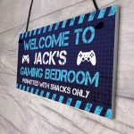 Gaming Welcome Sign For Boys Bedroom Novelty Gamer Gifts