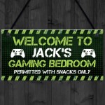 PERSONALISED Gaming Bedroom Sign For Brother Son Gamer Christmas