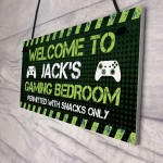 PERSONALISED Gaming Bedroom Sign For Brother Son Gamer Christmas