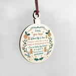 Best Friend Poem Wood Hanging Christmas Decoration Friendship