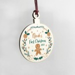 New Baby Gift Personalised Babys 1st Christmas Decoration