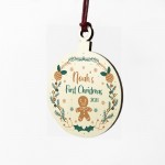 New Baby Gift Personalised Babys 1st Christmas Decoration