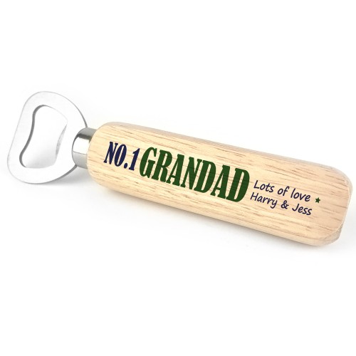 Personalised Grandad Bottle Opener Gift For Christmas Birthday