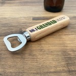 Personalised Grandad Bottle Opener Gift For Christmas Birthday