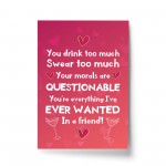 Funny Joke Friendship Gift For Birthday Christmas Print