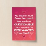 Funny Joke Friendship Gift For Birthday Christmas Print