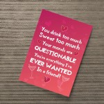 Funny Joke Friendship Gift For Birthday Christmas Print