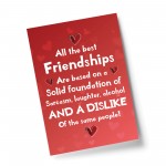 Friendship Print Funny Best Friend Gift For Christmas Birthday