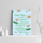 Nan Poem Gift For Nanny Birthday Christmas From Grandchildren