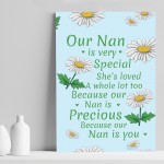 Nan Poem Gift For Nanny Birthday Christmas From Grandchildren