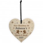 First Christmas As Auntie And Uncle Gift Personalised Christmas