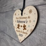 First Christmas As Auntie And Uncle Gift Personalised Christmas