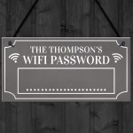 Family Wifi Password PERSONALISED Wifi Network Display Sign