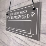 Family Wifi Password PERSONALISED Wifi Network Display Sign