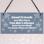 Good Friends Are Like Stars Plaque Best Friend Birthday Xmas