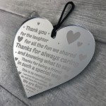 Thank You Poem Friendship Gift Engraved Heart Best Friend