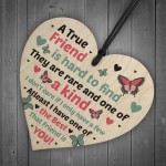 True Friendship Sign Best Friend Plaque Gift Shabby Chic Heart