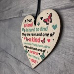 True Friendship Sign Best Friend Plaque Gift Shabby Chic Heart