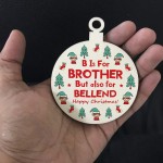 Rude Christmas Bauble Gift For Brother Bro Novelty Funny Gifts