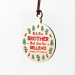 Rude Christmas Bauble Gift For Brother Bro Novelty Funny Gifts