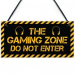 Gaming Zone Games Room Sign Christmas Birthday Gift For Gamer