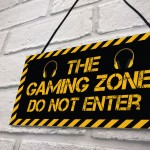 Gaming Zone Games Room Sign Christmas Birthday Gift For Gamer