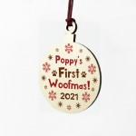 Personalised First 1st Christmas With Dog Novelty New Dog Bauble