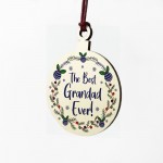 The Best Grandad Ever Tree Decoration Wood Bauble Gifts