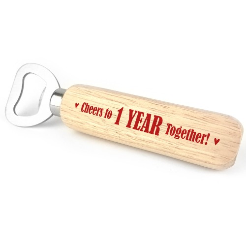 Funny 1st Anniversary Gift For Boyfriend Husband Bottle Opener