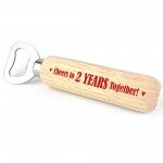 Funny 2nd Anniversary Gift For Boyfriend Husband Bottle Opener