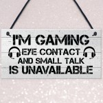 Gamer Games Room Novelty Gaming Sign For Boys Bedroom Gifts