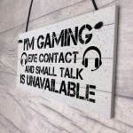 Gamer Games Room Novelty Gaming Sign For Boys Bedroom Gifts