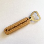 Dad Birthday Wooden Bottle Opener Birthday Gifts For Dad