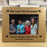 Thank You Gift For Grandad Birthday Christmas Personalised Frame