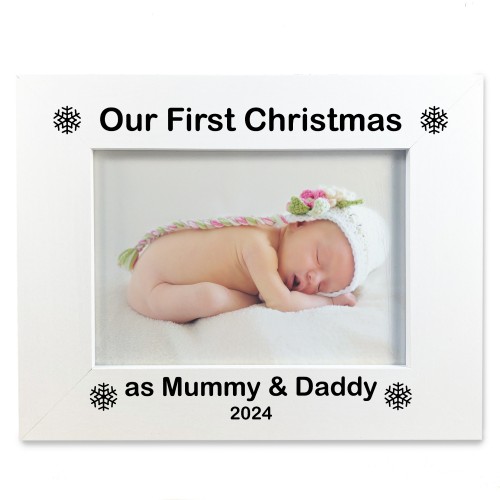 Personalised Our First Christmas As Mummy And Daddy New Mum Gift