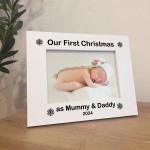 Personalised Our First Christmas As Mummy And Daddy New Mum Gift