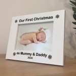 Personalised Our First Christmas As Mummy And Daddy New Mum Gift